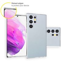 Accezz Clear TPU Backcover Samsung Galaxy S22 Ultra - Transparent