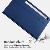 Accezz Classic Tablet Case für das Samsung Galaxy Tab S9 11.0 Zoll / S9 FE 10.9 Zoll - Dunkelblau