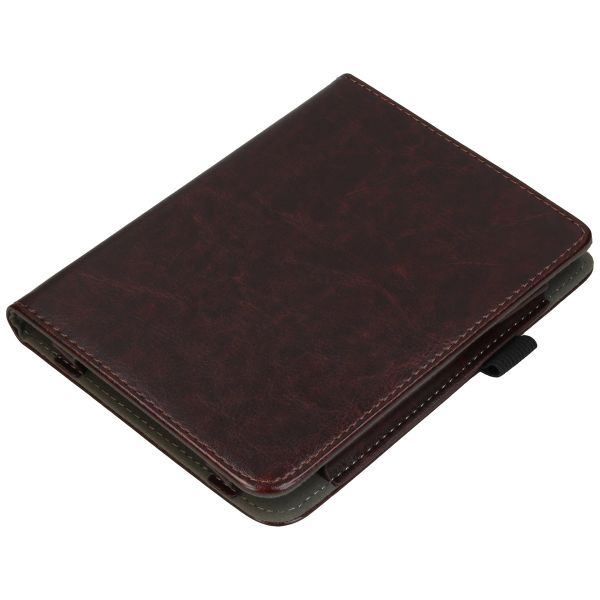 imoshion Vegan Leather Klapphülle Kobo Clara 2E / Tolino Shine 4 - Dunkelbraun