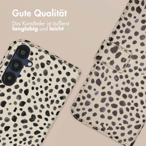 imoshion Design Klapphülle Samsung Galaxy A25 (5G) - Black And White Dots