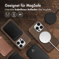 Accezz Vintage Leather Magsafe Backcover Apple iPhone 15 Pro - Rustic Brown