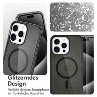 imoshion Sparkle Back Cover mit MagSafe Apple iPhone 15 Pro Max - Glitter Schwarz
