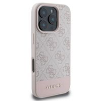 Guess Bottom Stripe 4G Back Cover Apple iPhone 16 Pro - Rosa