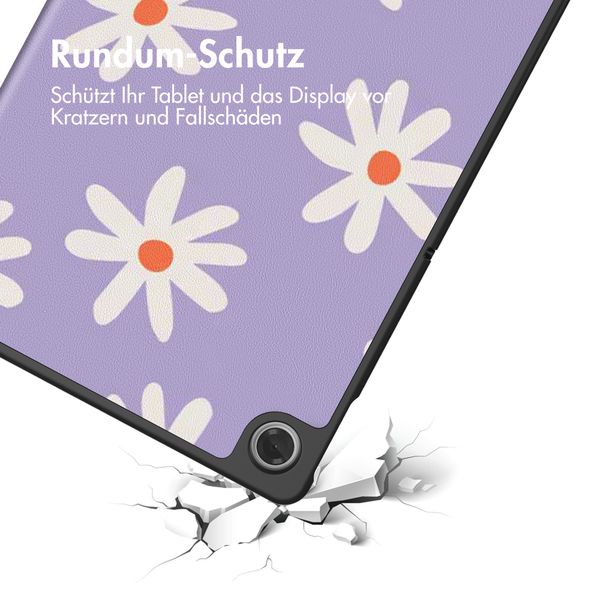 imoshion Design Trifold Klaphülle Lenovo Tab (2025) - Flowers Distance