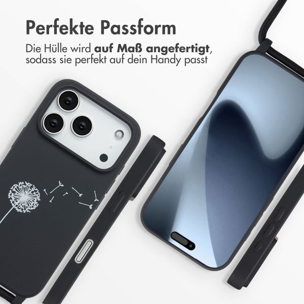 imoshion SilikonHülle design mit Band Apple iPhone 17 Pro - Dandelion Black