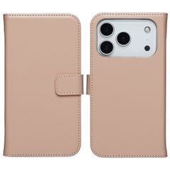 Selencia Echtleder Klapphülle Apple iPhone 17 Pro Max - Dusty Pink