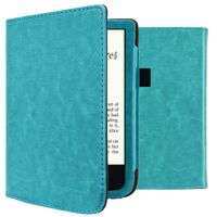 imoshion Vegan Leather Klapphülle für das Pocketbook Touch Lux 5 / HD 3 / Basic Lux 4 / Vivlio Lux 5 - Hellblau