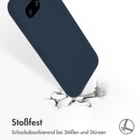 Accezz Liquid Silikoncase Google Pixel 8a - Dunkelblau