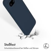 Accezz Liquid Silikoncase für das Google Pixel 8a - Dunkelblau