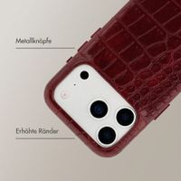 Selencia Croco Backcover mit MagSafe Apple iPhone 17 Pro - Burgundy