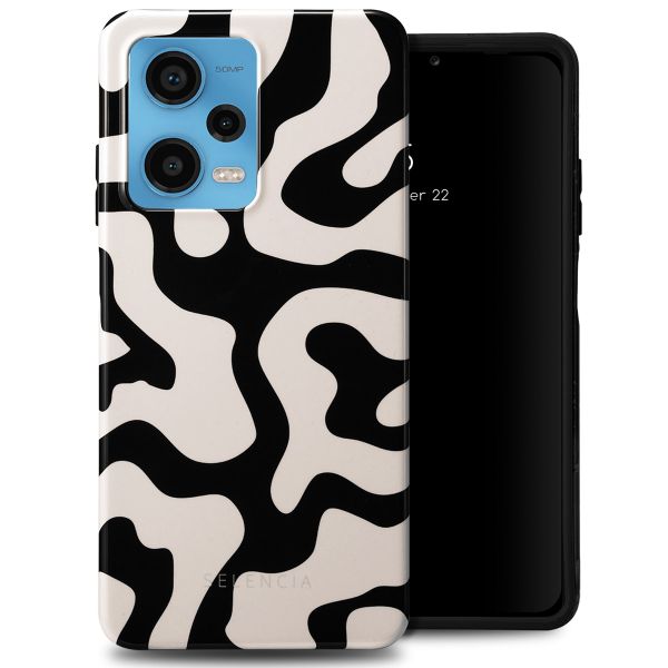 Selencia Vivid Tough Back Cover für das Xiaomi Redmi Note 12 Pro - Art Wave Black