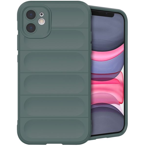 imoshion EasyGrip Back Cover für das iPhone 11 - Dunkelgrün