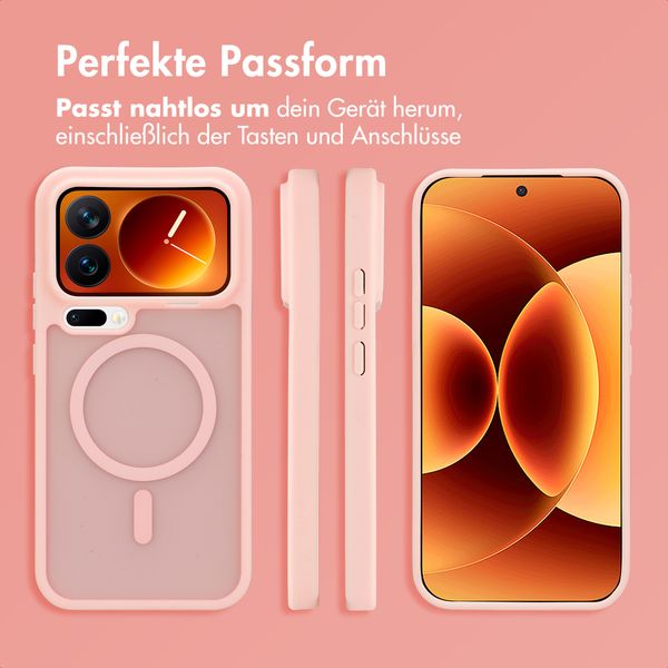 imoshion Color Guard Back Cover mit MagSafe Xiaomi 17 Pro Max - Hellrosa