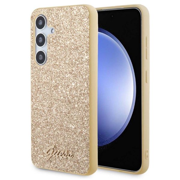 Guess Glitter Flakes Back Cover für das Samsung Galaxy S24 - Gold