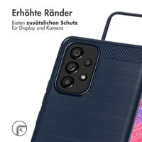 imoshion Brushed Back Cover Samsung Galaxy A53 - Dunkelblau
