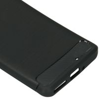 Brushed TPU Case Schwarz für das Motorola Edge Plus