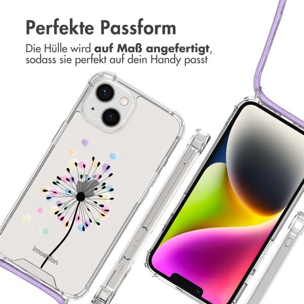 imoshion Design Hülle mit Band Apple iPhone 14 - Sandstone Dandelion