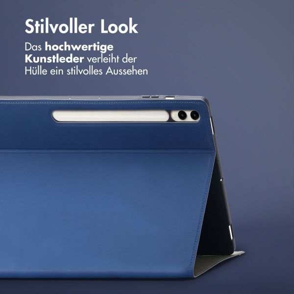 Accezz Classic Klapphülle Samsung Galaxy Tab S10 Plus / Tab S9 FE Plus / Tab S9 Plus - Dunkelblau