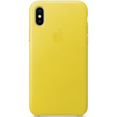 Apple Leder-Case Spring Yellow für das Apple iPhone X