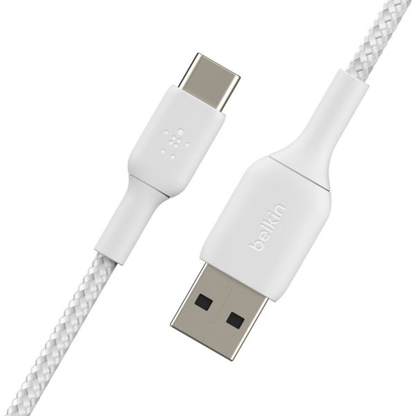 Belkin Boost↑Charge™ Braided USB-C-zu-USB-Kabel - 1 Meter - Weiß