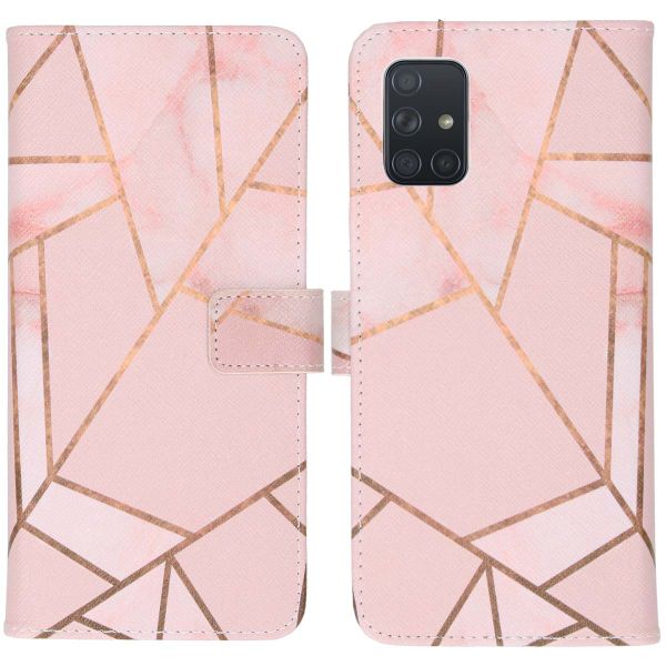 imoshion Design TPU Klapphülle Samsung Galaxy A71 - Pink Graphic