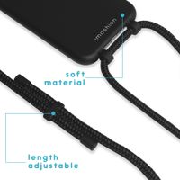 imoshion Color Backcover mit abtrennbarem Band Apple iPhone SE (2022 / 2020) / 8 / 7 - Schwarz