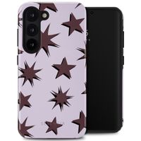 Selencia Vivid Backcover Samsung Galaxy S23 - Stars Plum Lilac