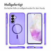 imoshion Glitzer Back Cover mit MagSafe Samsung Galaxy A56 - Glitzer Violett