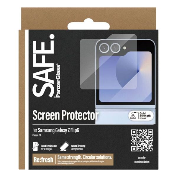 SAFE by PanzerGlass Ultra-Wide Fit Displayschutz für das Samsung Galaxy Z Flip 6