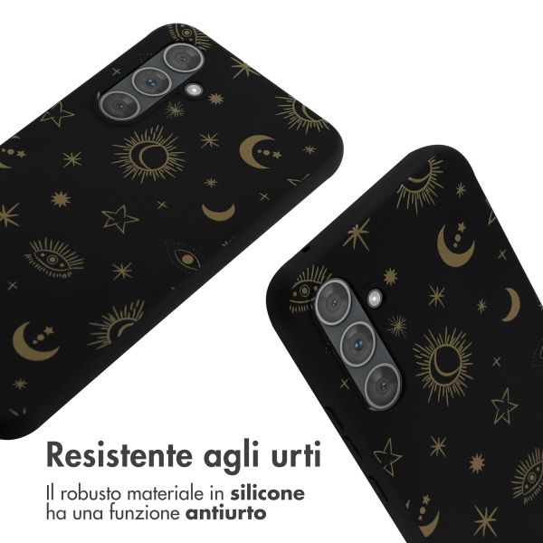 imoshion SilikonHülle design mit Band Samsung Galaxy A54 (5G) - Sky Black