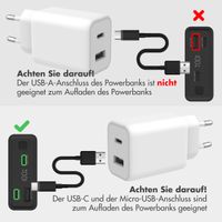 imoshion Ultra Series Aluminium | Powerbank 20.000 mAh - Schnellladen bis 33W - Kobaltblau