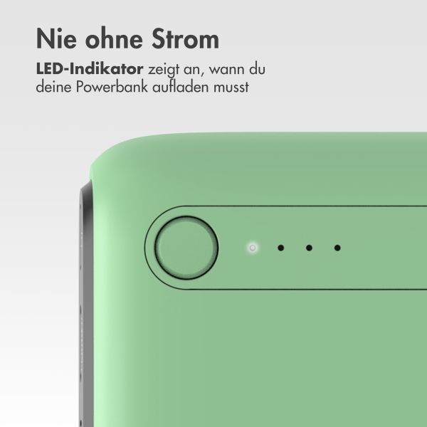 imoshion Powerbank - 27.000 mAh - Schnelles Aufladen und Power Delivery - Grün