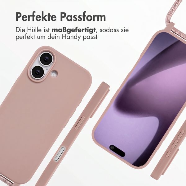 imoshion SilikonHülle mit Band Apple iPhone 17 - Sand Pink