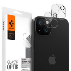 Spigen GLAStR EZ Fit Optik Kameraschutz 2er-Pack für Apple iPhone 15 / 15 Plus - Crystal Clear
