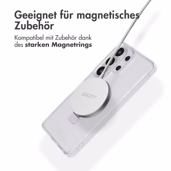 Accezz Ring Stand Backcover mit MagSafe Samsung Galaxy S26 Ultra - Transparent