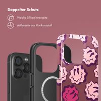 Selencia Vivid Rückabdeckung mit MagSafe Apple iPhone 15 Pro - Wavy Smiley Pink