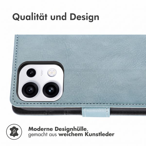 imoshion Luxuriöse Klapphülle Oppo Reno 16 F - Hellblau