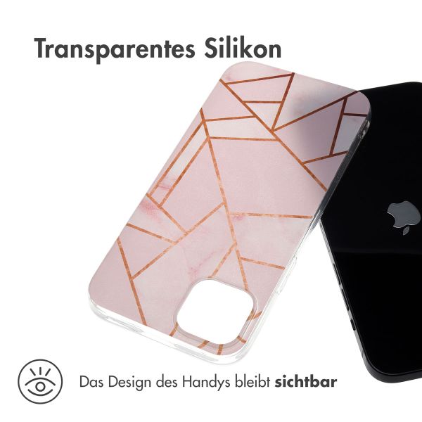 imoshion Design Hülle für das iPhone 15 Plus - Pink Graphic