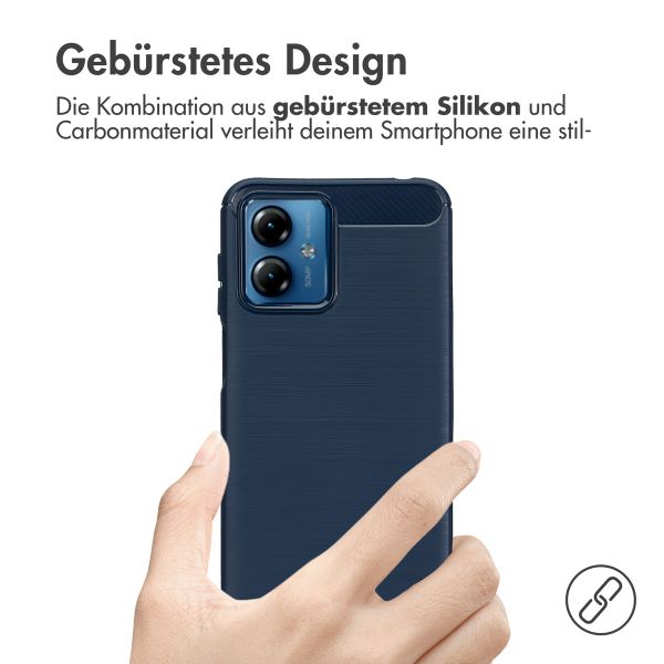 imoshion Brushed Back Cover Motorola Moto G14 - Dunkelblau