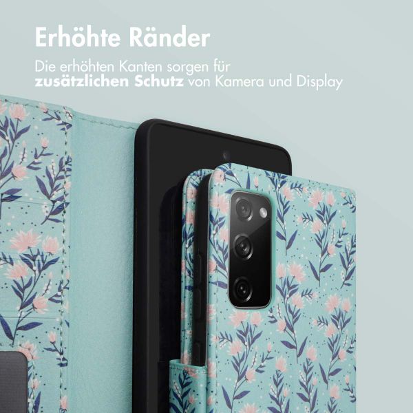 imoshion ﻿Design Klapphülle für das Samsung Galaxy S20 FE - Blue Flowers