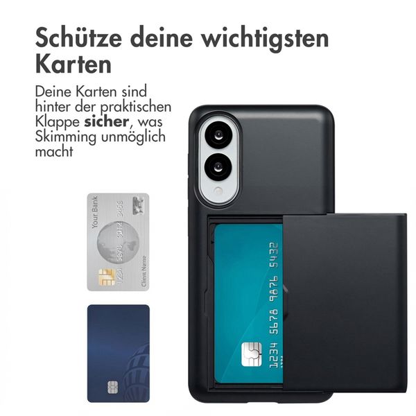 imoshion Backcover mit Kartenfach Samsung Galaxy S25 Edge - Schwarz