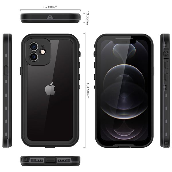 Redpepper Dot Plus Waterproof Case Schwarz für das Apple iPhone 12