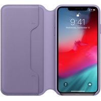 Apple Leather Folio Klapphülle Lilac für das Apple iPhone Xs Max