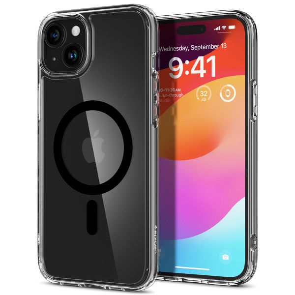 Spigen Ultra Hybrid™ Case MagSafe für das iPhone 15 - Schwarz