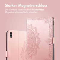 imoshion Mandala Klapphülle Samsung Galaxy Tab S11 Ultra - Rose Gold