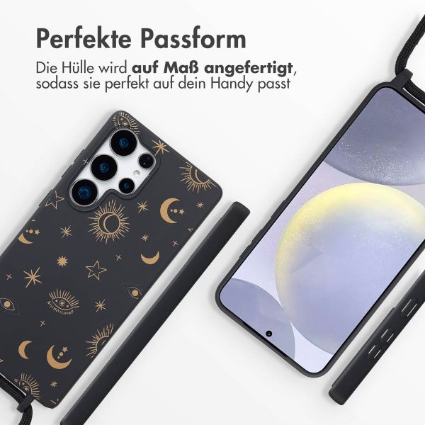 imoshion Silikonhülle design mit Band für das Samsung Galaxy S25 Ultra - Sky black