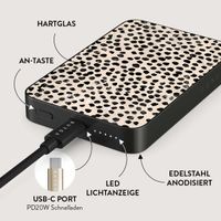 Burga Magnetische Powerbank 5.000 mAh - Geeignet für MagSafe und Qi2 - Mandel-Latte / Gunmetal