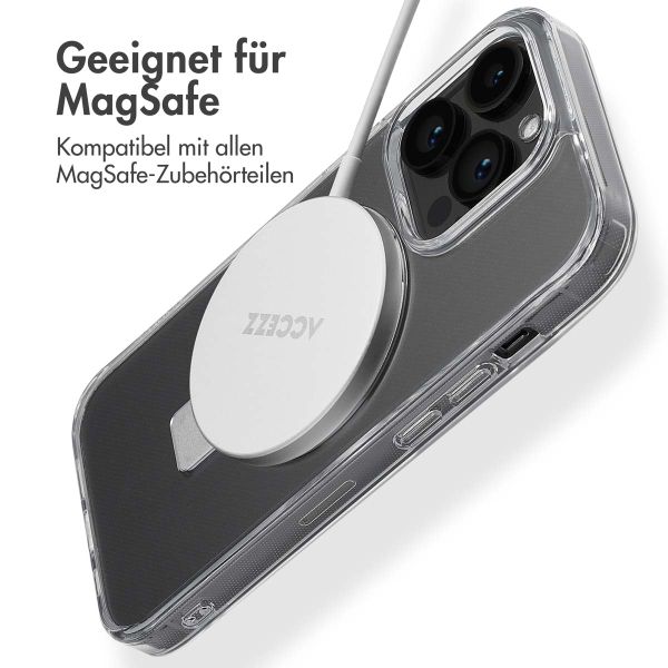 Accezz Ring Stand Backcover mit MagSafe für das Apple iPhone 14 Pro - Transparent