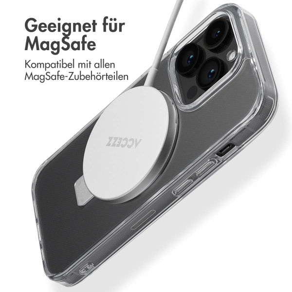 Accezz Ring Stand Backcover mit MagSafe für das iPhone 14 Pro - Transparent