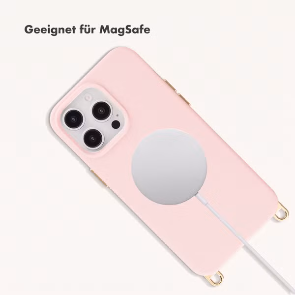 Selencia Rivièra Backcover mit MagSafe mit abnehmbaren Haken Apple iPhone 13 Pro - Sorbet Pink